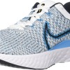 Nike React Infinity Run FK 3, Sneaker Donna - 42 EU White Black Blue Orbit Chlorine Blue