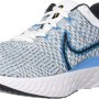 Nike React Infinity Run FK 3, Sneaker Donna - 42 EU White Black Blue Orbit Chlorine Blue
