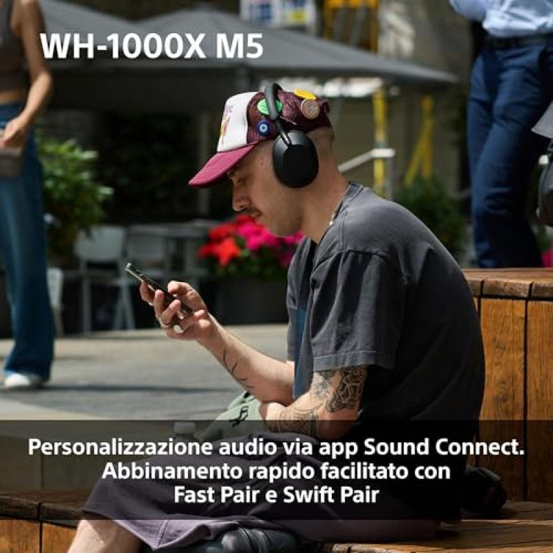 Sony WH-1000XM5 Custodia Rigida | Cuffie Wireless Premium con Cancellazione del Rumore, Bluetooth, Chiamate Chiare,Hi-Res Audio, Fino a 30 Ore di Autonomia, Compatibili con iOS e Android – Black - Nero Sony WH-1000XM5 Custodia Rigida | Cuffie Wireless Premium con Cancellazione del Rumore, Bluetooth, Chiamate Chiare,Hi-Res Audio, Fino a 30 Ore di Autonomia, Compatibili con iOS e Android – Black - Nero