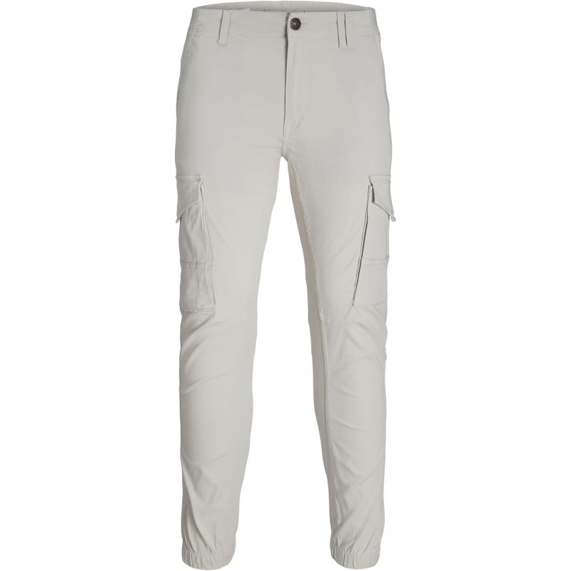 JACK & JONES Jpstpaul Jjflake Cargo Noos Pantaloni Uomo - 36W / 32L Grigio Chiaro