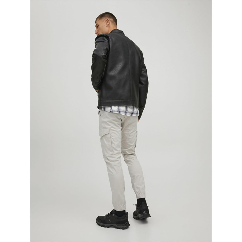 JACK & JONES Jpstpaul Jjflake Cargo Noos Pantaloni Uomo - 33W / 32L Grigio Chiaro JACK & JONES Jpstpaul Jjflake Cargo Noos Pantaloni Uomo - 33W / 32L Grigio Chiaro