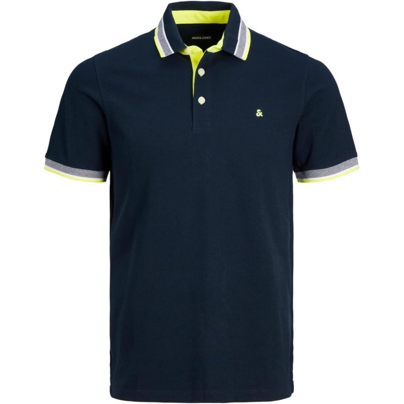 JACK & JONES Polo Plain Shirt Collar Polo - XXL Dark Navy 3 JACK & JONES Polo Plain Shirt Collar Polo - XXL Dark Navy 3