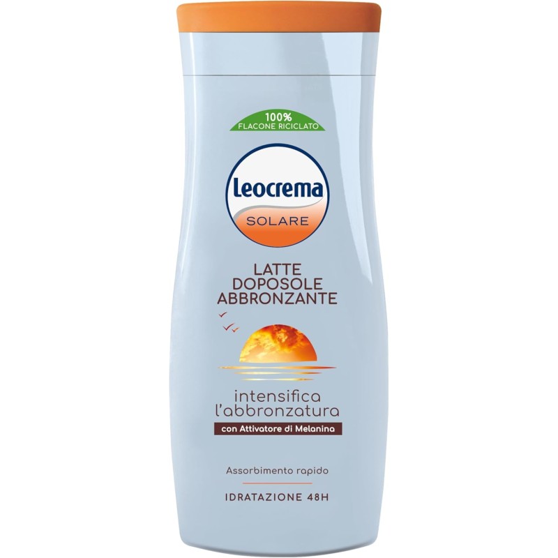 Leocrema - Doposole Abbronzante, con Attivatore di Melanina, Intensifica l'Abbronzatura, Rapido Assorbimento, 200 ml Leocrema - Doposole Abbronzante, con Attivatore di Melanina, Intensifica l'Abbronzatura, Rapido Assorbimento, 200 ml