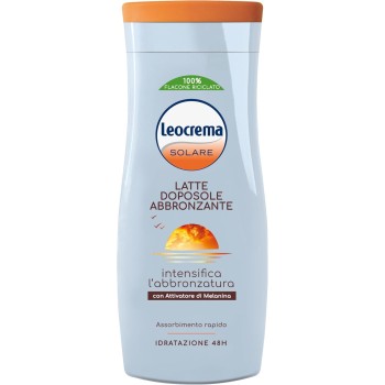 Leocrema - Doposole Abbronzante, con Attivatore di Melanina, Intensifica l'Abbronzatura, Rapido Assorbimento, 200 ml