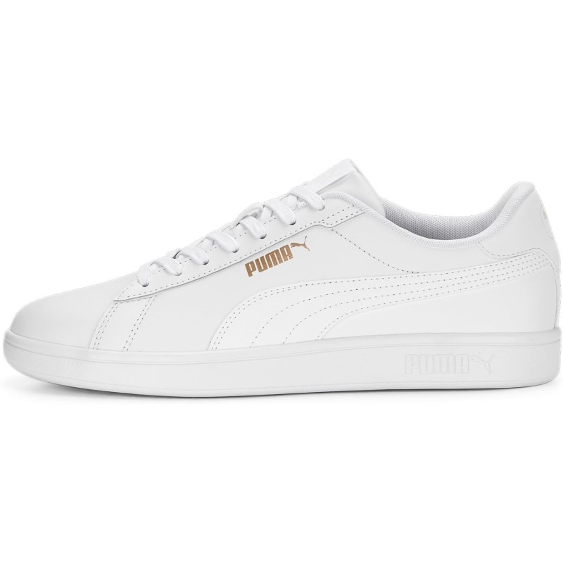 Puma Smash Buck Scarpa Tennis - 42.5 EU Puma White Puma White Puma Gold Puma Smash Buck Scarpa Tennis - 42.5 EU Puma White Puma White Puma Gold