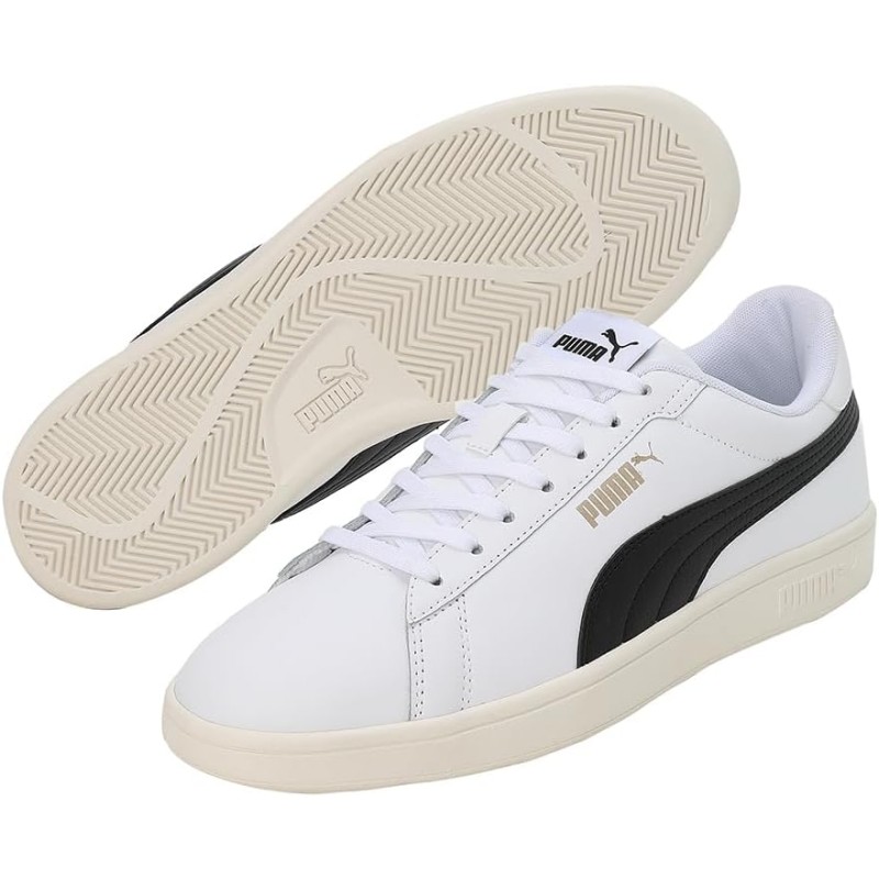 Puma Smash Buck Scarpa Tennis - 38 EU Multicolore Puma White Puma Black Puma Gold Frosted Ivory Puma Smash Buck Scarpa Tennis - 38 EU Multicolore Puma White Puma Black Puma Gold Frosted Ivory