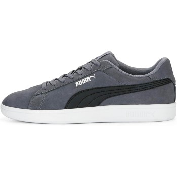 PUMA Smash 3.0, Unisex-Adult Trainers - 42 EU Multicolore Gray Tile Puma Black Puma White