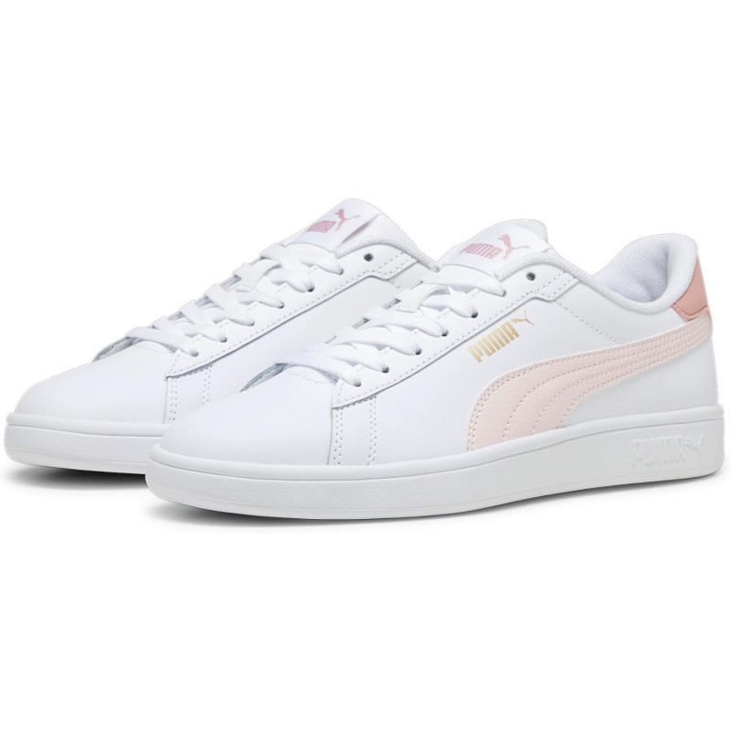 Puma Smash Buck Scarpa Tennis - 47 EU Bianco Puma White Frosty Pink Puma Gold Puma Smash Buck Scarpa Tennis - 47 EU Bianco Puma White Frosty Pink Puma Gold