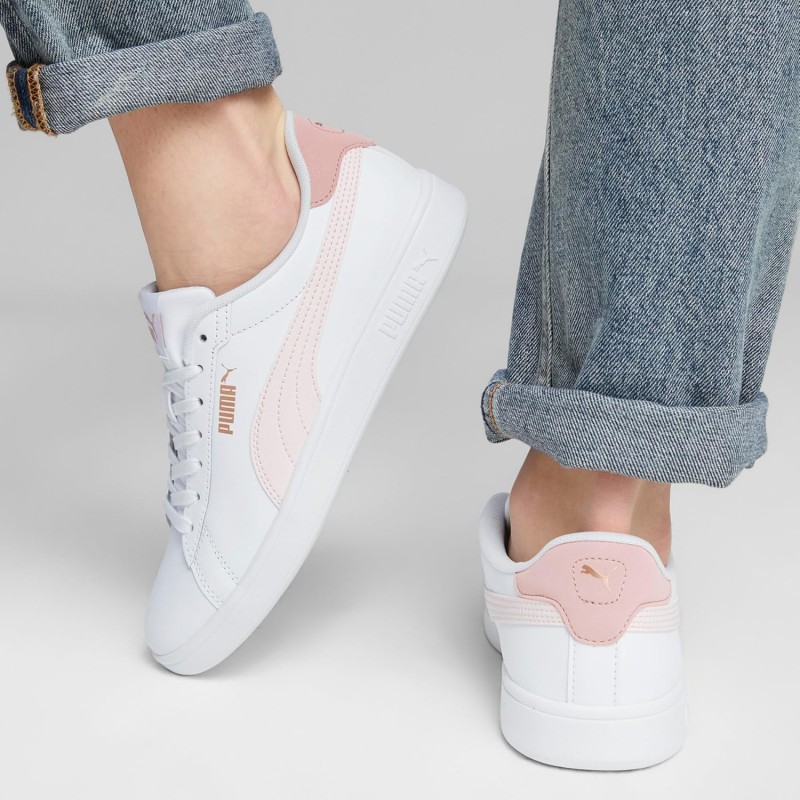 Puma Smash Buck Scarpa Tennis - 47 EU Bianco Puma White Frosty Pink Puma Gold Puma Smash Buck Scarpa Tennis - 47 EU Bianco Puma White Frosty Pink Puma Gold