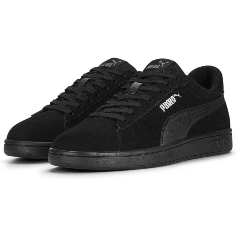 PUMA Smash 3.0, Unisex-Adult Trainers - 39 EU Multicolore Puma Black Puma Black Puma Silver