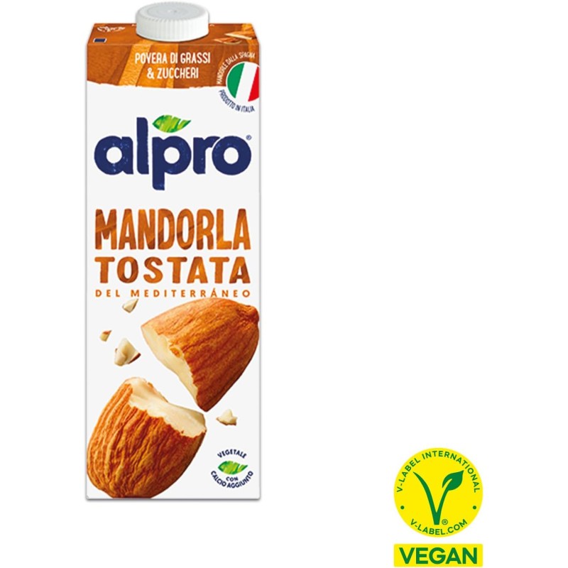 ALPRO CLASSICO, Bevanda alla MANDORLA, 100% vegetale con vitamine B2, B12 e D2, E (8 confezioni x 1 Litro) ALPRO CLASSICO, Bevanda alla MANDORLA, 100% vegetale con vitamine B2, B12 e D2, E (8 confezioni x 1 Litro)