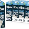 ALPRO PROTEIN 50g, Bevanda alla SOIA, 100% vegetale con vitamine B2, B12 e D (8 confezioni x 1 Litro)