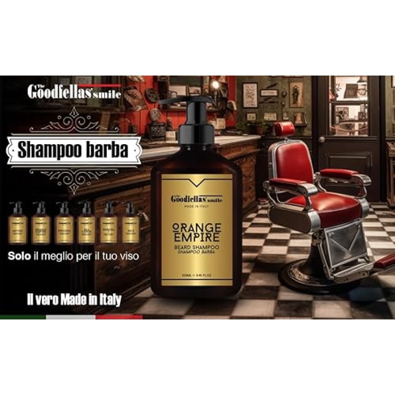 The Goodfellas' smile Shampoo Barba Orange Empire nutriente 250ml - 250 ml (Confezione da 1) The Goodfellas' smile Shampoo Barba Orange Empire nutriente 250ml - 250 ml (Confezione da 1)