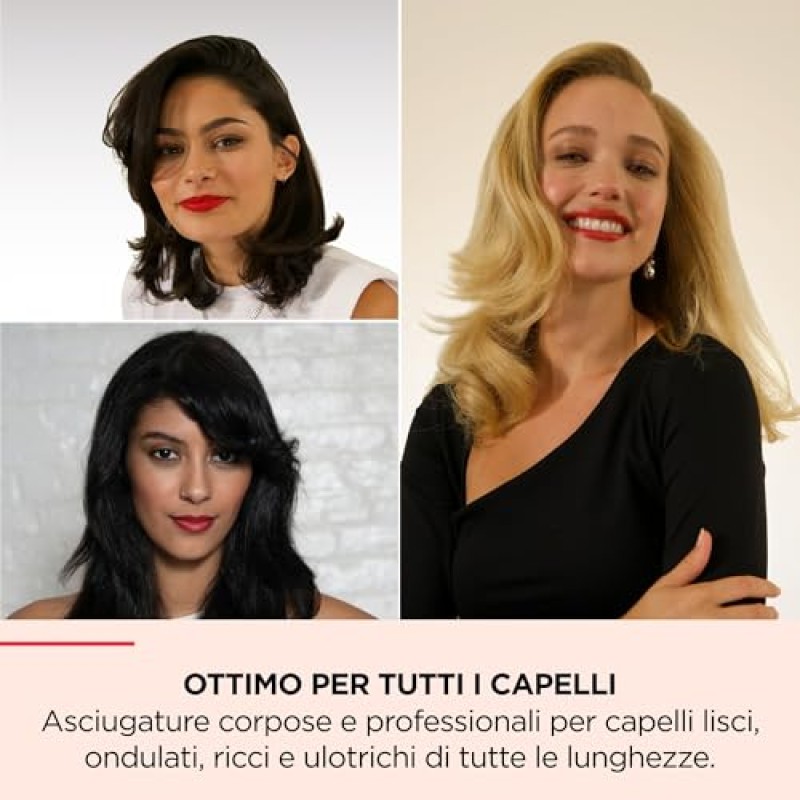 Revlon One-Step Volumiser Plus (spazzola ovale staccabile, rivestimento in ceramica di titanio, setole miste con punte a sfera al carbone attivo, tecnologia ionica alla tormalina)