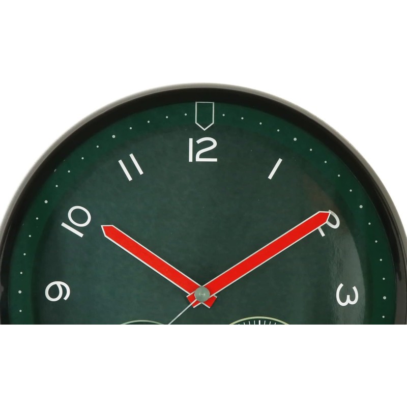 MPM Quality Orologio da parete in plastica, verde, motore a passo al quarzo, igrometro, termometro, indicatore di temperatura e umidità, quadrante originale, E01.3084.40, ∅ 314 x 45 mm - ∅ 314 x 45 mm Verde MPM Quality Orologio da parete in plastica, verde, motore a passo al quarzo, igrometro, termometro, indicatore di temperatura e umidità, quadrante originale, E01.3084.40, ∅ 314 x 45 mm - ∅ 314 x 45 mm Verde