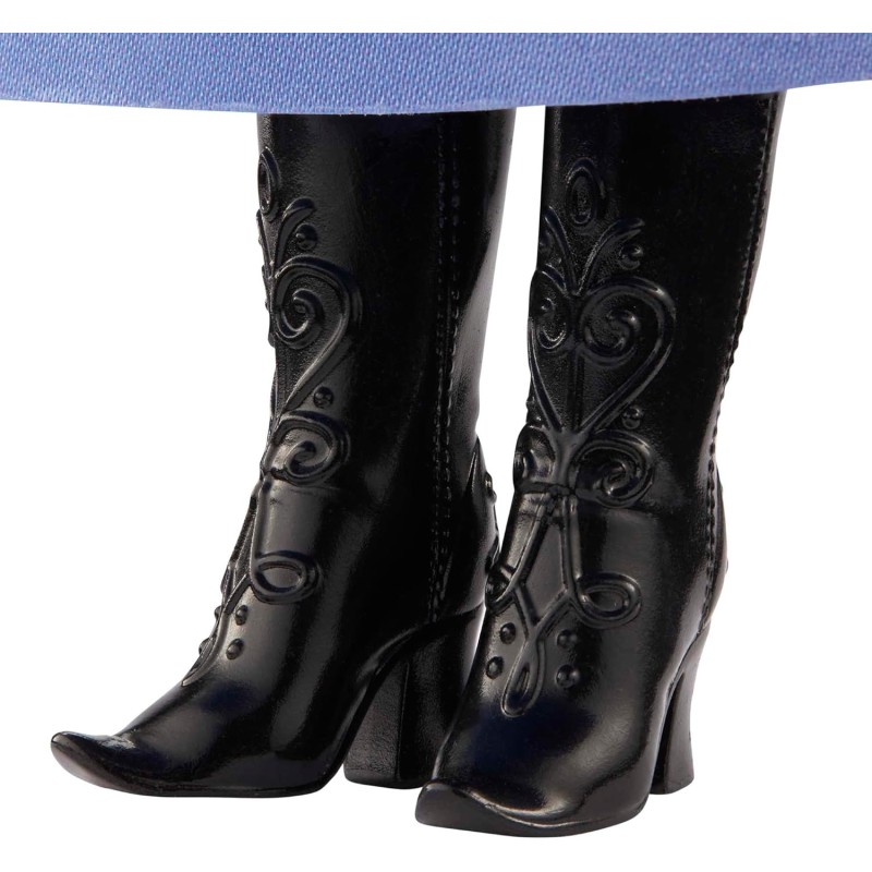 Mattel Disney Frozen - Anna, bambola con abito elegante e accessori ispirati al film Dsney Frozen 1, giocattolo per bambini, 3+ anni, HLW49 Mattel Disney Frozen - Anna, bambola con abito elegante e accessori ispirati al film Dsney Frozen 1, giocattolo per bambini, 3+ anni, HLW49