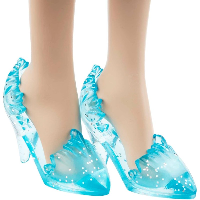 Mattel Disney Frozen - Elsa bambola con abito elegante e accessori ispirati ai film Disney Frozen 1, giocattolo per bambini, 3+ anni, HLW47 - Azzurro - Elsa Elegante