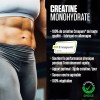Dymatize Creatine Monohydrate in polvere non aromatizzata 500g - 100% Creapure Creatine - Aminoacidi - Creatina, 147 Portioni - 147 Portioni