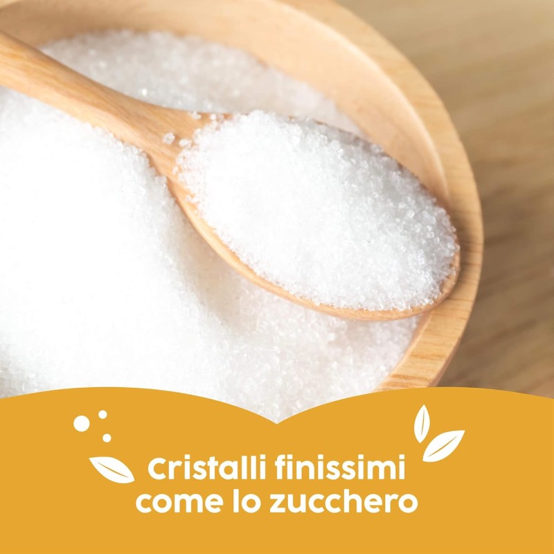 Misura Pasticceria Stevia Dolcificante in Cristalli Finissimi, Sostitutivo Dello Zucchero Semolato, Zero Calorie, Senza Glutine, Origine Naturale, Dolcificante Vegano Ideale per Dolci, 500g - 500 g (Confezione da 1)