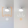 Cecotec Ventilatore da Soffitto con Luce e Pale Retrattilie EnergySilence Aero 4280 invisibile White. 40 W, diametro 106 cm, timer, 3 tonalità di luce, funzione estate-inverno - Bianco