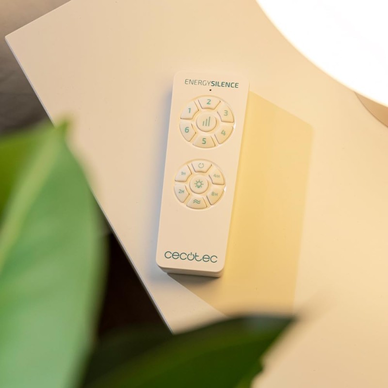 Cecotec Ventilatore da Soffitto con Luce e Pale Retrattilie EnergySilence Aero 4280 invisibile White. 40 W, diametro 106 cm, timer, 3 tonalità di luce, funzione estate-inverno - Bianco