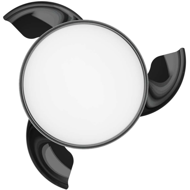 Cecotec Ventilatore da Soffitto con Luce e Pale Retrattilie EnergySilence Aero 4280 Invisible Steel. 40 W, Diametro 42" (106 cm), Timer, 3 Tonalità di Luce, Funzione Estate-Inverno - Acciaio Inox