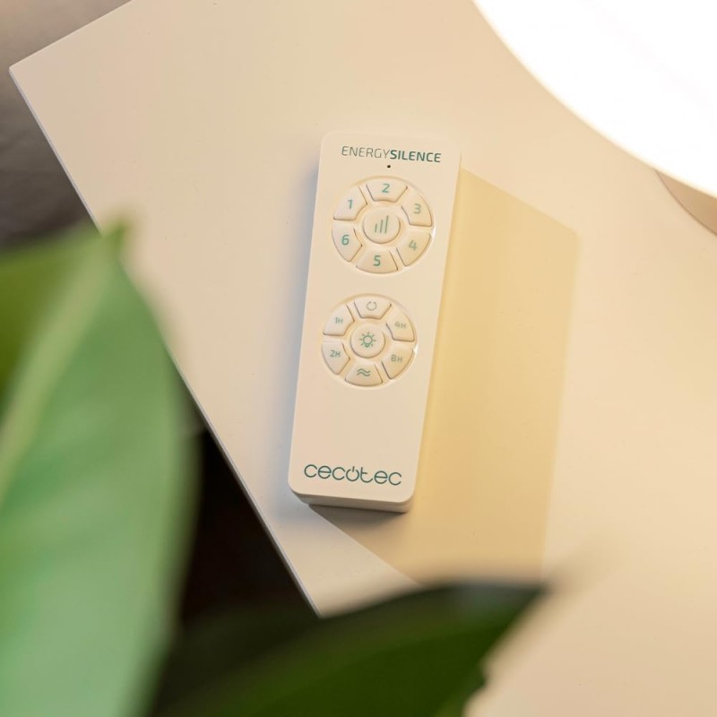 Cecotec Ventilatore da Soffitto con Luce e Pale Retrattilie EnergySilence Aero 4280 Invisible Steel. 40 W, Diametro 42" (106 cm), Timer, 3 Tonalità di Luce, Funzione Estate-Inverno - Acciaio Inox