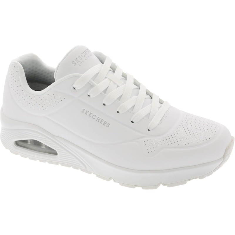 Skechers Uno Stand On Air, Scarpe da Ginnastica Uomo - 48.5 EU White Durabuck Mesh Skechers Uno Stand On Air, Scarpe da Ginnastica Uomo - 48.5 EU White Durabuck Mesh