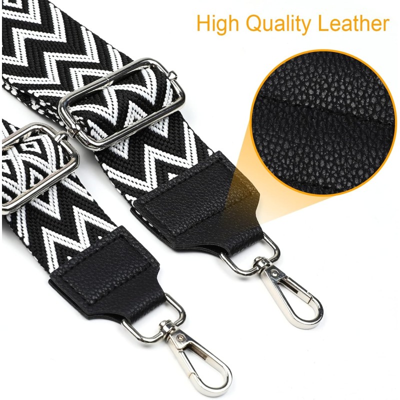 AiQInu Tracolla per borsa,Ampia Regolabile da 80 a 140 cm Extra lungo,3.8cm Larga Ricambio Cinghia Donna, Crossbody Fai da Te in Poliestere, nero - larghezza 3.8cm Nero AiQInu Tracolla per borsa,Ampia Regolabile da 80 a 140 cm Extra lungo,3.8cm Larga Ricambio Cinghia Donna, Crossbody Fai da Te in Poliestere, nero - larghezza 3.8cm Nero