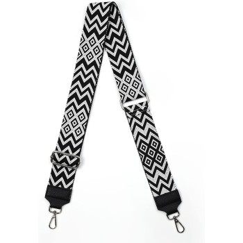 AiQInu Tracolla per borsa,Ampia Regolabile da 80 a 140 cm Extra lungo,3.8cm Larga Ricambio Cinghia Donna, Crossbody Fai da Te in Poliestere, nero - larghezza 3.8cm Nero