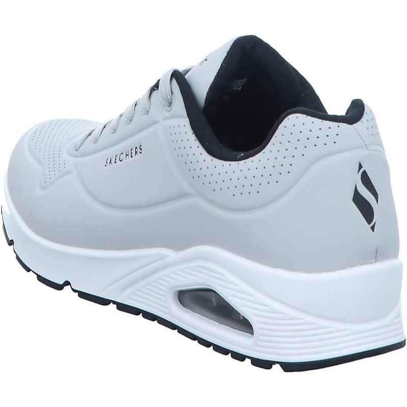 Skechers Uno Stand On Air, Scarpe da Ginnastica Uomo - 45.5 EU Light Gray Durabuck Black Trim Skechers Uno Stand On Air, Scarpe da Ginnastica Uomo - 45.5 EU Light Gray Durabuck Black Trim