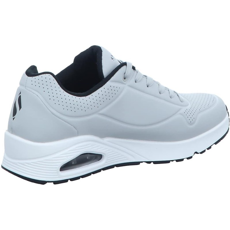 Skechers Uno Stand On Air, Scarpe da Ginnastica Uomo - 45.5 EU Light Gray Durabuck Black Trim Skechers Uno Stand On Air, Scarpe da Ginnastica Uomo - 45.5 EU Light Gray Durabuck Black Trim