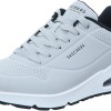 Skechers Uno Stand On Air, Scarpe da Ginnastica Uomo - 45.5 EU Light Gray Durabuck Black Trim