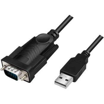 LogiLink AU0048A - Cavo adattatore USB 2.0 (tipo A) a seriale (RS232-9pin) per Win 11, lunghezza 1,5 m