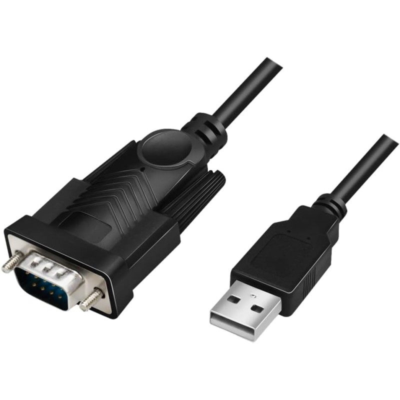 LogiLink AU0048A - Cavo adattatore USB 2.0 (tipo A) a seriale (RS232-9pin) per Win 11, lunghezza 1,5 m