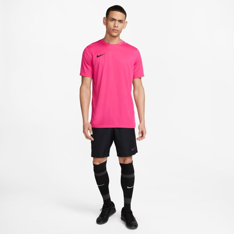 Nike M Nk Dry Tee Dfc Crew Solid - XXL Vivid Pink/Black Nike M Nk Dry Tee Dfc Crew Solid - XXL Vivid Pink/Black