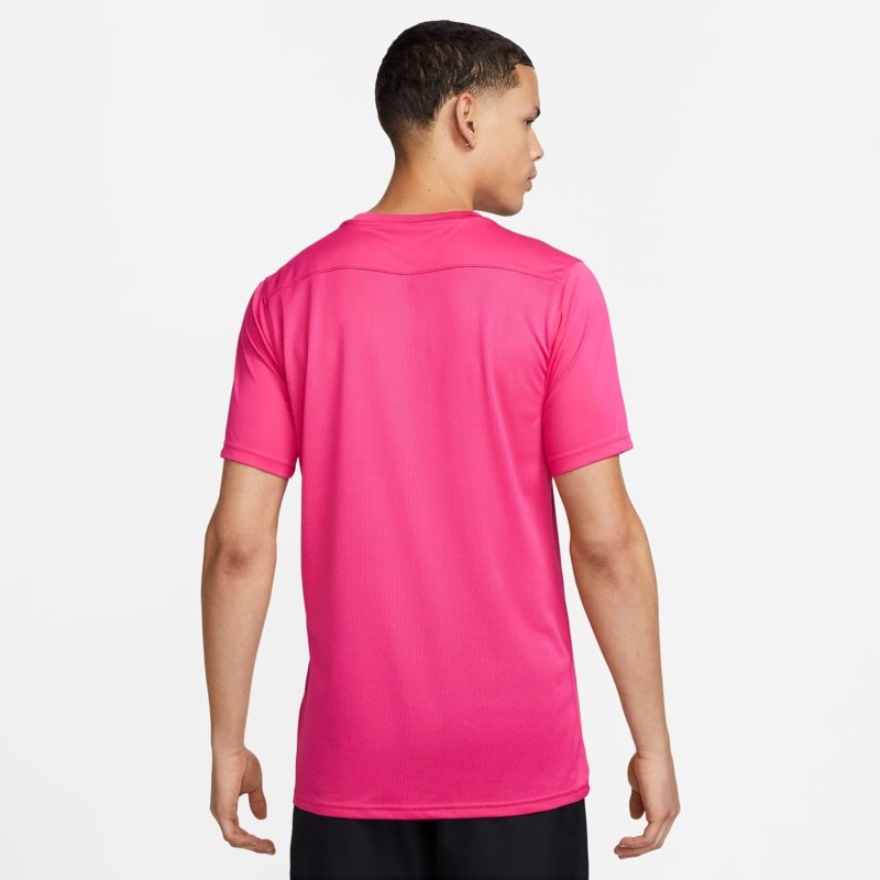 Nike M Nk Dry Tee Dfc Crew Solid - L Vivid Pink/Black Nike M Nk Dry Tee Dfc Crew Solid - L Vivid Pink/Black