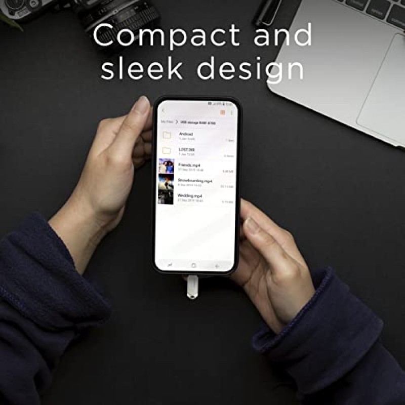 Integral Chiavetta USB 3.0 tipo C da 64 GB, 360 Dual e tipo A con custodia in metallo massiccio, velocità di trasferimento veloci e semplicemente Plug & Play - 64 Gb 360-C tipo C 3.0 1 confezione