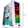 MARS GAMING MC-ART, Case PC Gaming ATX, Doppio Vetro Temperato Disegnabile, ARGB 12 Modalità, Ventola 12 cm, Bianco MARS GAMING MC-ART, Case PC Gaming ATX, Doppio Vetro Temperato Disegnabile, ARGB 12 Modalità, Ventola 12 cm, Bianco