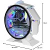 MARS GAMING MCORB, Case PC Gaming Micro-ATX XL, Design Circolare Custom, Doppio Vetro Temperato, Chassis PC, Bianco MARS GAMING MCORB, Case PC Gaming Micro-ATX XL, Design Circolare Custom, Doppio Vetro Temperato, Chassis PC, Bianco