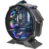 MARS GAMING MCORB, Case PC Gaming Micro-ATX XL, Design Circolare Custom, Doppio Vetro Temperato, Chassis PC, Nero MARS GAMING MCORB, Case PC Gaming Micro-ATX XL, Design Circolare Custom, Doppio Vetro Temperato, Chassis PC, Nero