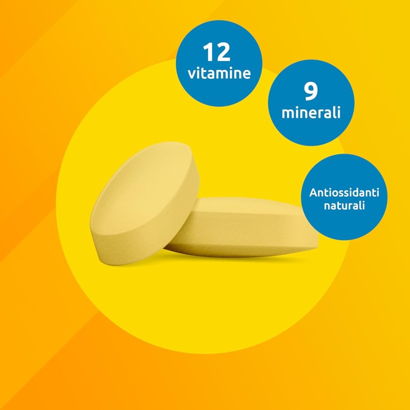 Supradyn Ricarica 50+ Integratore Multivitaminico Completo Vitamine e Minerali con Vitamina B12, C, D, Zinco per Stanchezza Fisica e Concentrazione dai 50 Anni Uomo e Donna, 90 Compresse Rivestite - 90 unità (Confezione da 1)