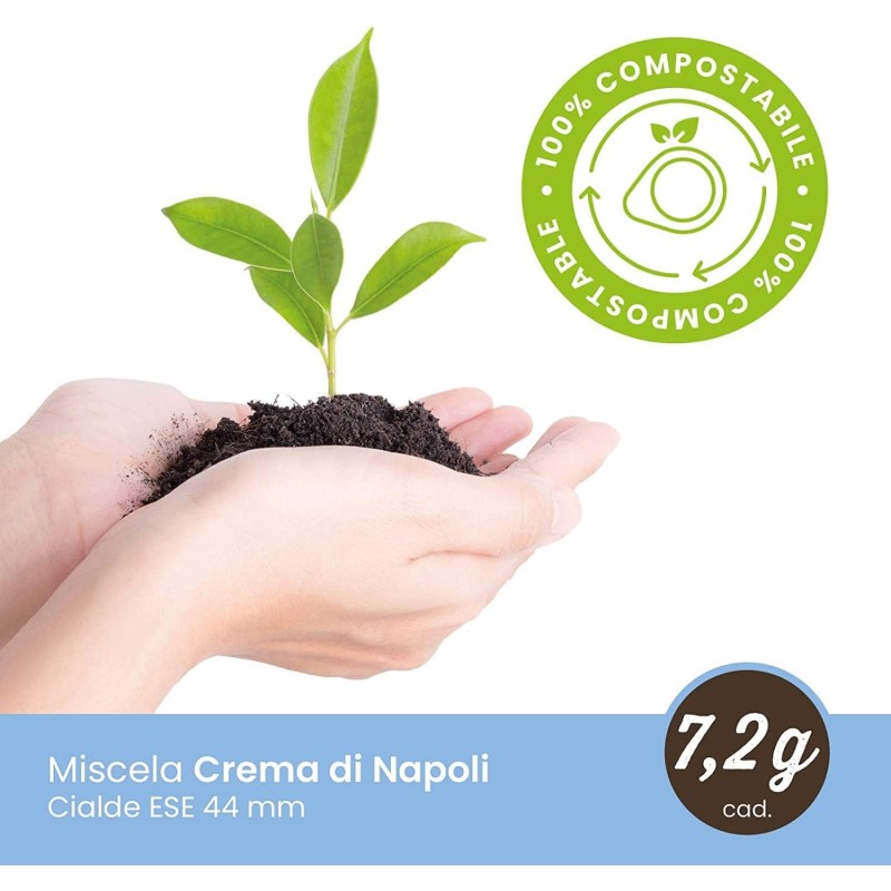 Cialde Caffè Toraldo miscela Crema di Napoli ESE 44 mm (50 Unità) Cialde Caffè Toraldo miscela Crema di Napoli ESE 44 mm (50 Unità)
