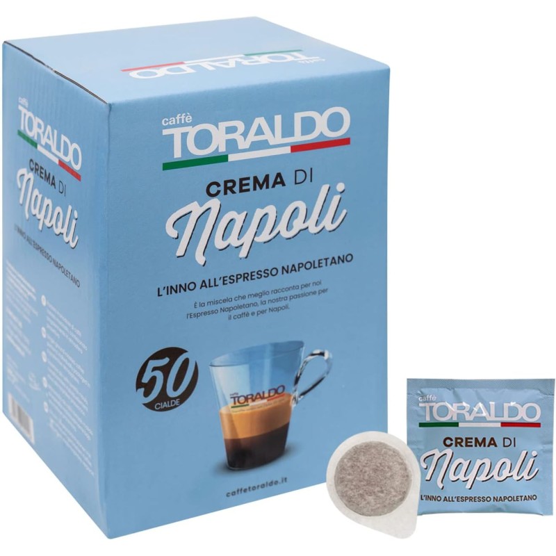 Cialde Caffè Toraldo miscela Crema di Napoli ESE 44 mm (50 Unità) Cialde Caffè Toraldo miscela Crema di Napoli ESE 44 mm (50 Unità)