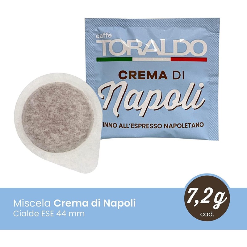 Cialde Caffè Toraldo miscela Crema di Napoli ESE 44 mm (50 Unità) Cialde Caffè Toraldo miscela Crema di Napoli ESE 44 mm (50 Unità)