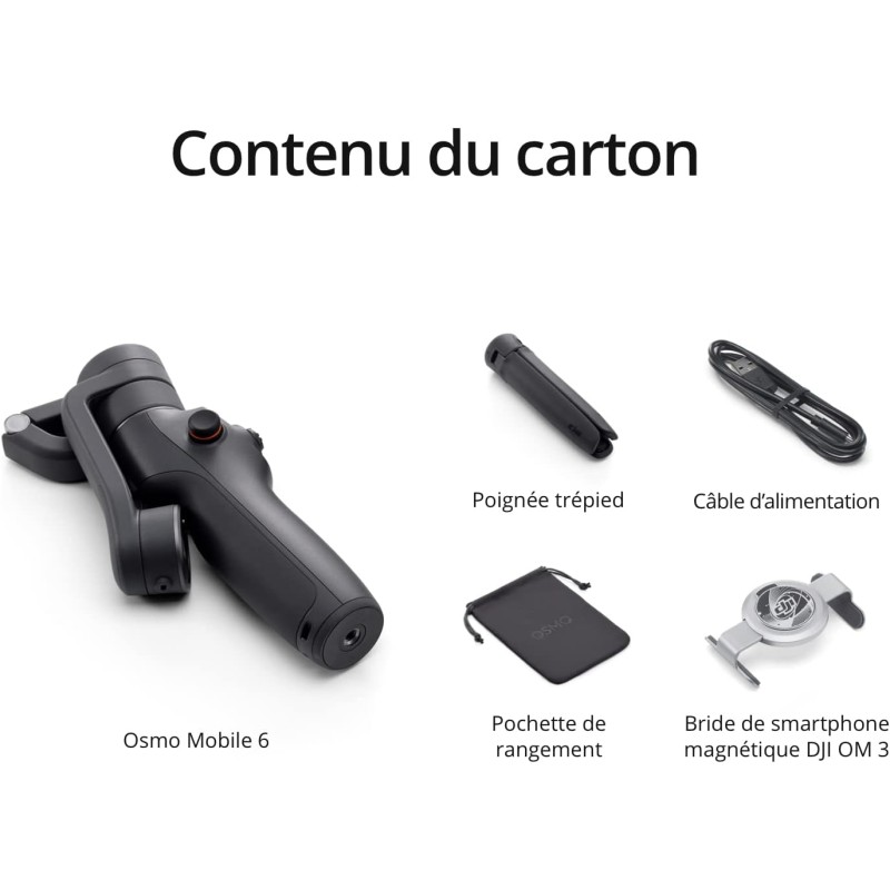 DJI Osmo Mobile 6, stabilizzatore per smartphone a 3 assi, manico telescopico integrato, tracciamento degli oggetti, portatile e pieghevole, stabilizzatore per vlog, YouTube TikTok, grigio ardesia DJI Osmo Mobile 6, stabilizzatore per smartphone a 3 assi, manico telescopico integrato, tracciamento degli oggetti, portatile e pieghevole, stabilizzatore per vlog, YouTube TikTok, grigio ardesia