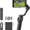 DJI Osmo Mobile 6, stabilizzatore per smartphone a 3 assi, manico telescopico integrato, tracciamento degli oggetti, portatile e pieghevole, stabilizzatore per vlog, YouTube TikTok, grigio ardesia