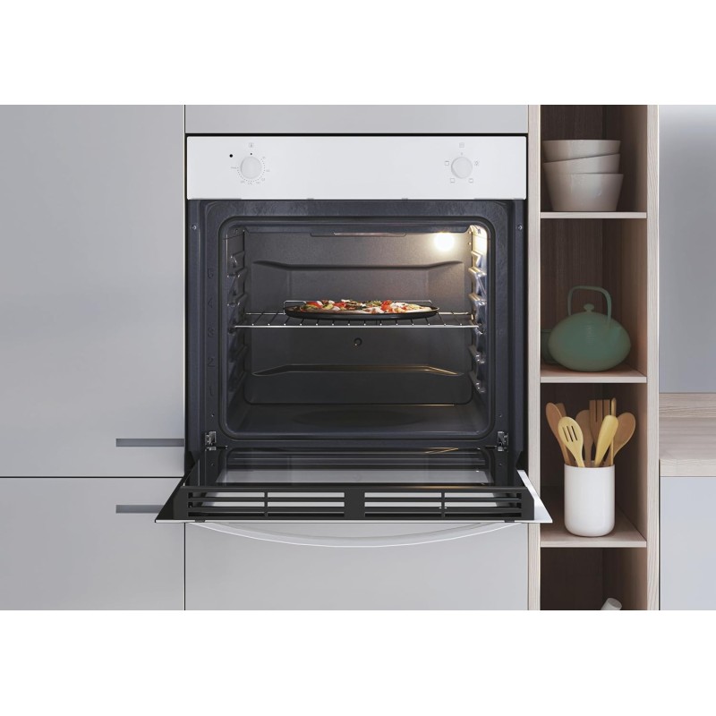 Candy Idea Forno Elettrico da Incasso Ventilato, 70 Litri, Classe A, 4 Modalità di Cottura, Facile da Pulire, Controllo tramite App hOn, 59,5 x 59,5 x 56,8 cm, Bianco - FIDC B100