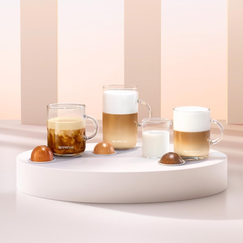 De'Longhi Nespresso Vertuo Pop ENV90.B, Macchina Caffè a Capsule con Tecnologia Centrifusion, 4 Formati in Tazza, Incluso Set di Benvenuto con 12 Capsule, 1260W, Liquorice Black - Liquorice Black De'Longhi Nespresso Vertuo Pop ENV90.B, Macchina Caffè a Capsule con Tecnologia Centrifusion, 4 Formati in Tazza, Incluso Set di Benvenuto con 12 Capsule, 1260W, Liquorice Black - Liquorice Black