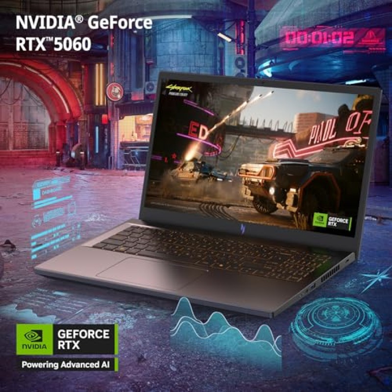 Acer Nitro V 15 ANV15-52-94KP Notebook Gaming, NVIDIA GeForce RTX 5060 8 GB GDDR7, Processore Intel Core i9-13900H, Ram 16 GB DDR4, 1024 GB SSD, Display 15.6" FHD IPS 165 Hz LED LCD, Windows 11 Home Acer Nitro V 15 ANV15-52-94KP Notebook Gaming, NVIDIA GeForce RTX 5060 8 GB GDDR7, Processore Intel Core i9-13900H, Ram 16 GB DDR4, 1024 GB SSD, Display 15.6" FHD IPS 165 Hz LED LCD, Windows 11 Home